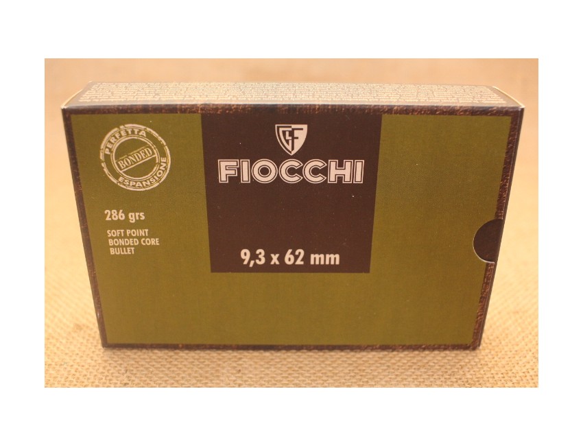 Fiocchi calibre 9,3x62 ,Bonded SP, 286 grains