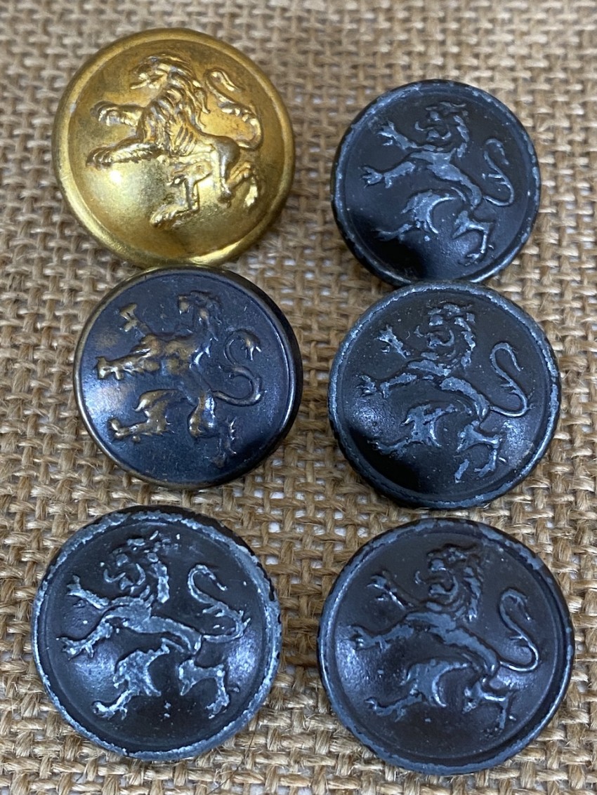 Lot de boutons "Belgique"