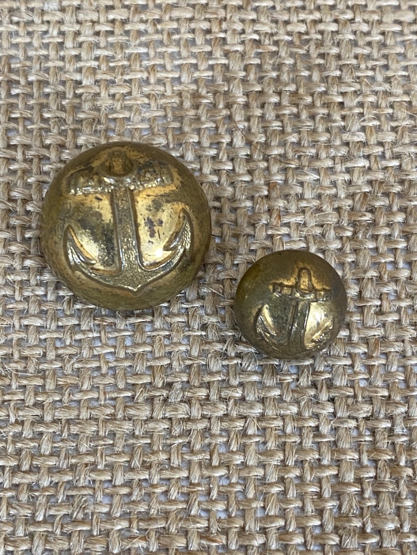 Lot de boutons "Marine"    