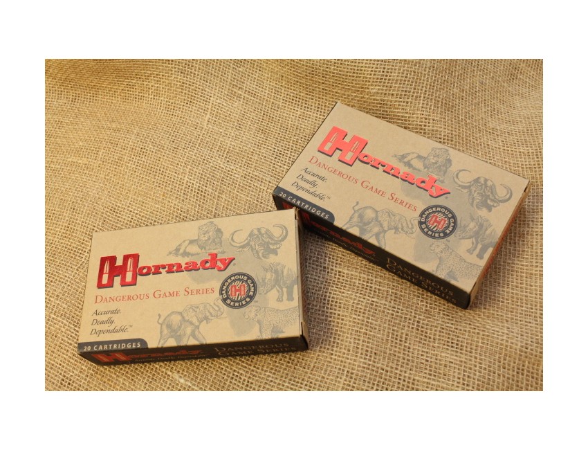 2 boites Hornady Dangerous Game Series calibre 375 H&H, 270 grain SP-RP