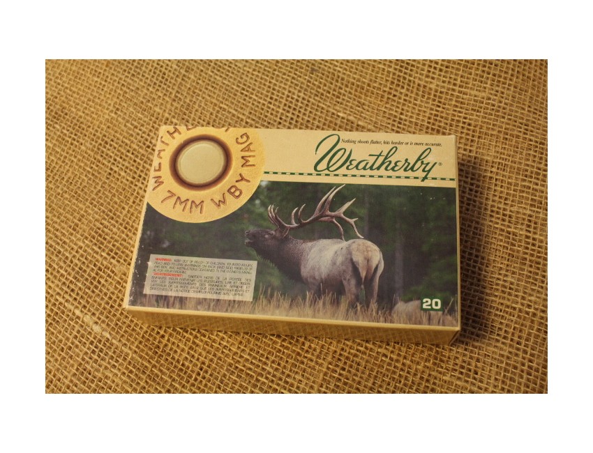 Weatherby calibre 7MM WBY Magnum, Spire Point, 139 grain / 20