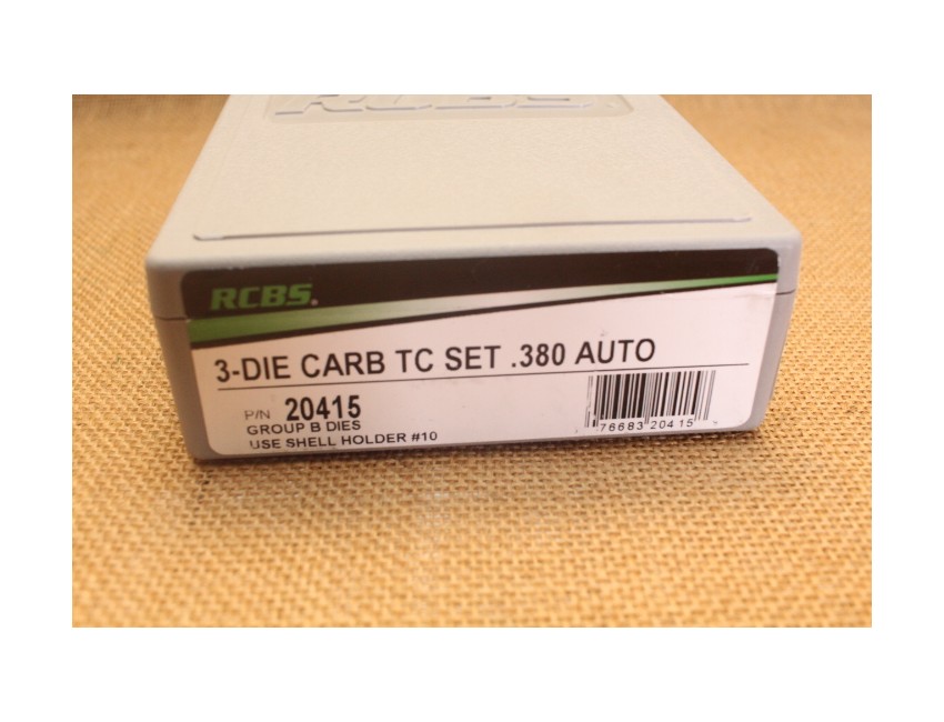 Jeux d'outils RCBS 3-DIE Carb TC Set 380 AUTO