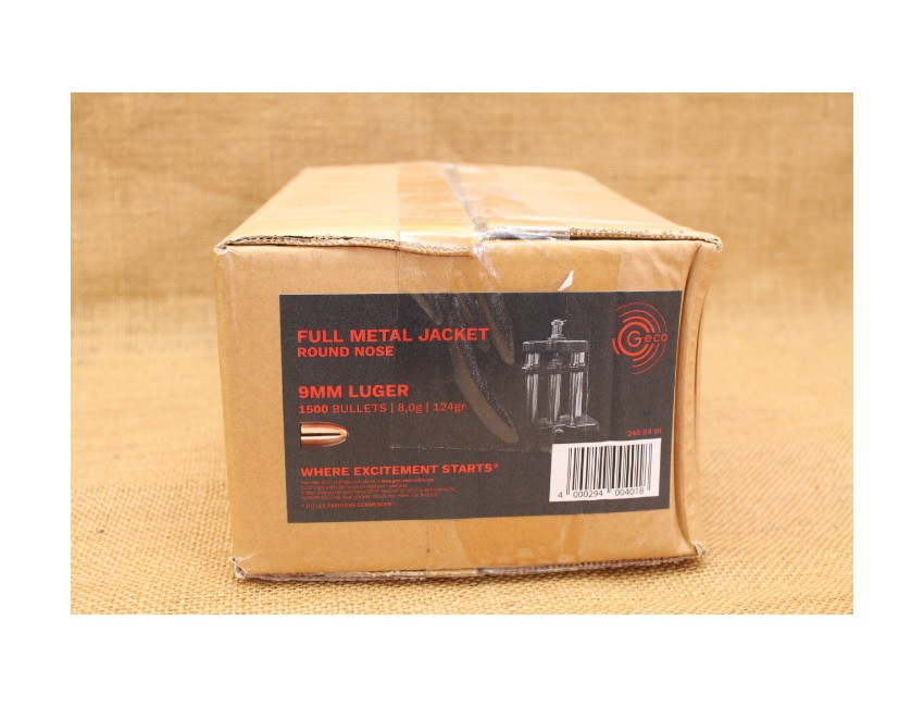 Ogives GECO cal.9mm FMJ 124 gr/1500