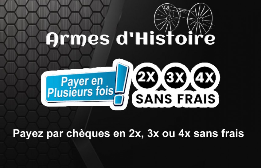 Payez par chèques en 2x, 3x ou 4x sans frais