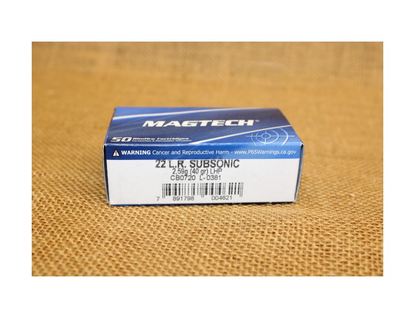 Munition Magtech calibre 22 LR Subsonic 40 grain