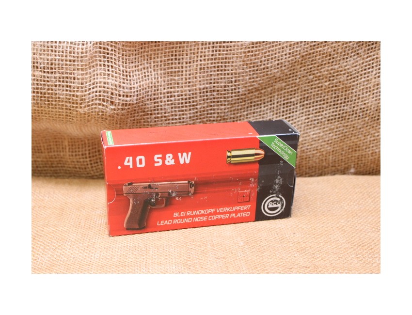 Geco calibre 40 S&W Lead round Nose Copper platted 10,7 g / 165 gr