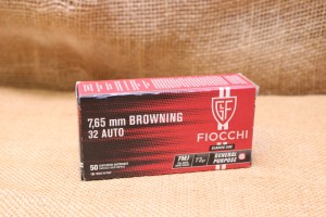 Munition Fiocchi calibre 7,65 Browning FMJ 73 grains