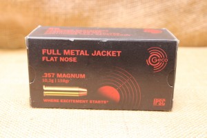 Munition Geco calibre 357 Magnum FMJ FN 158 grains