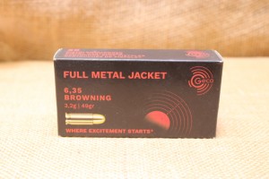 Munition Geco calibre 6,35 Browning  49 grains