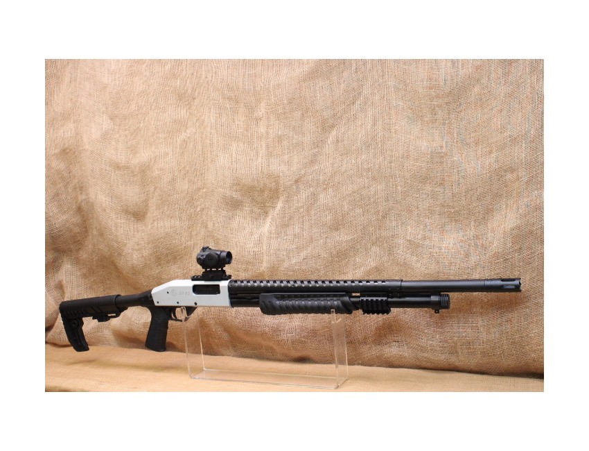 Fusil à pompe Rossi SR-12 Tactical carcasse chrome 12/76