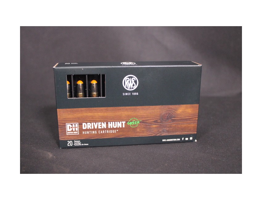 RWS calibre 308W Driven Hunt 165 grains/10,7 gr /20