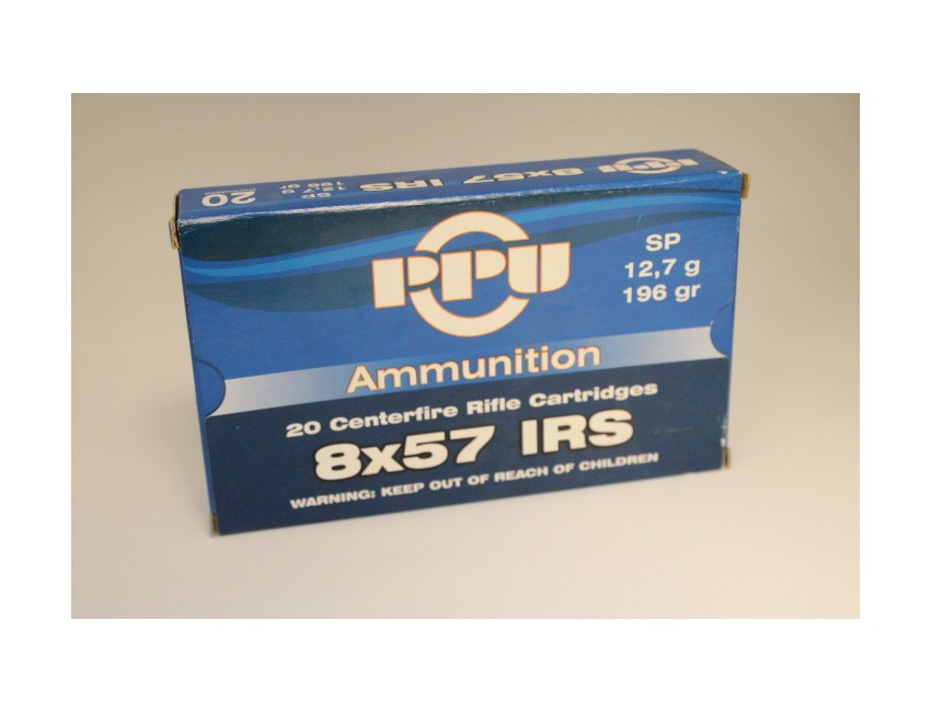 PPU calibre 8X57IRS  SP, 196 grains/ 12,7 gr / 20