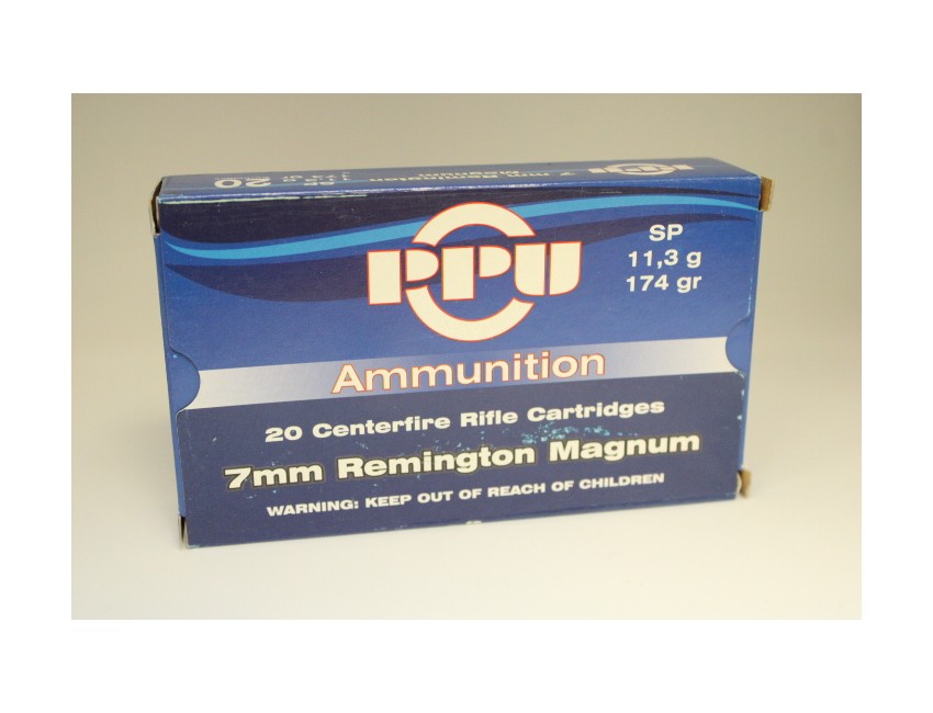PPU calibre 7 RM, SP, 174 grains/ 11,3 gr /20