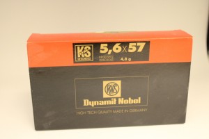 RWS calibre 5,6X57 ,KS, 74 grains/ 4,8gr / 20