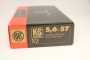 RWS calibre 5,6X57 ,KS, 74 grains/ 4,8gr / 20