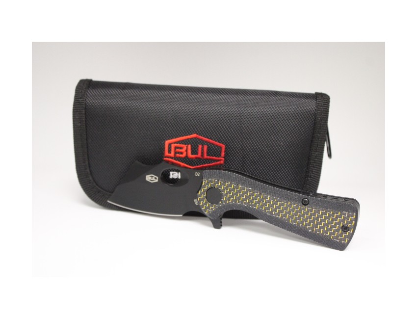 Couteau BUL Mini Cleaver Carbon/Gold Pocket