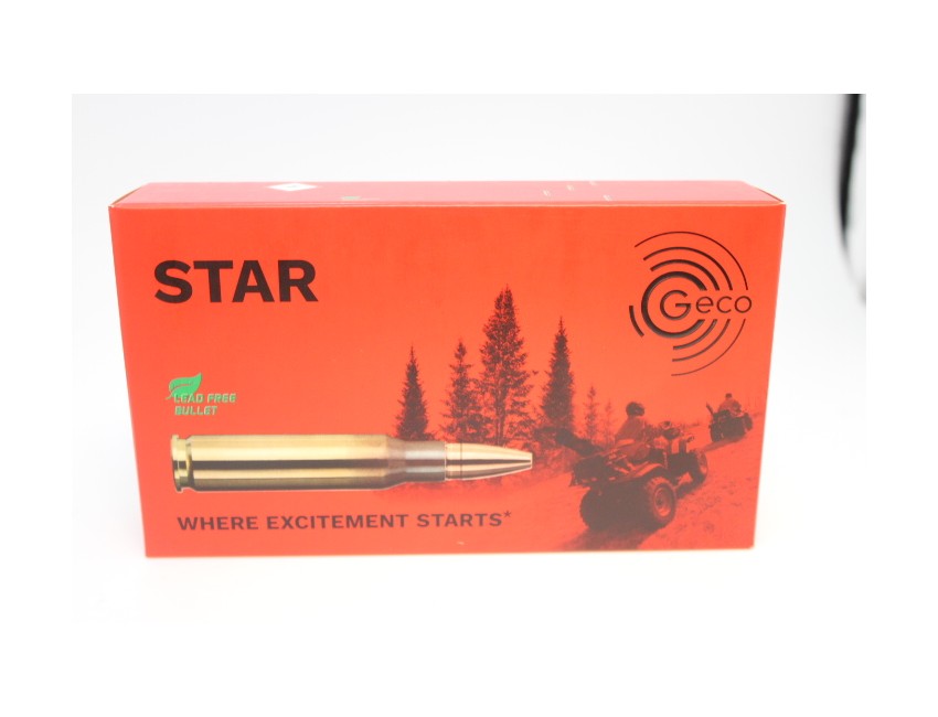 Geco calibre 308W , STAR, 165 grains/ 10,7 gr